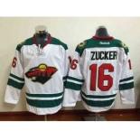 nhl jerseys minnesota wilds #16 zucker white