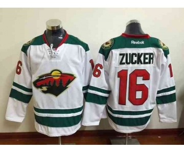 nhl jerseys minnesota wilds #16 zucker white