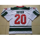 nhl jerseys minnesota wilds #20 suter white[suter][2014 new stadium]