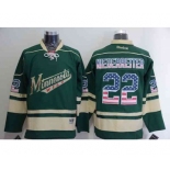 nhl jerseys minnesota wilds #22 niederreiter green[national flag version]