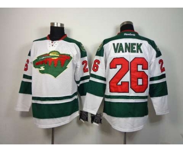 nhl jerseys minnesota wilds #26 vanek white