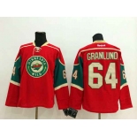 nhl jerseys minnesota wilds #64 granlund red