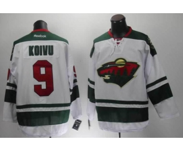 nhl jerseys minnesota wilds #9 koivu white