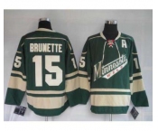 nhl minnesota wild #15 brunette green