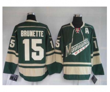 nhl minnesota wild #15 brunette green