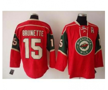 nhl minnesota wild #15 brunette red