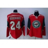 nhl minnesota wild #24 boogaard red jerseys