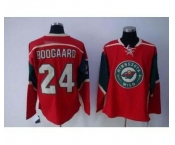 nhl minnesota wild #24 boogaard red jerseys