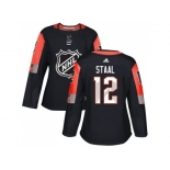 Women Adidas Minnesota Wild #12 Eric Staal Black 2018 All-Star Central Division Authentic Stitched NHL Jersey