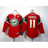 women nhl jerseys minnesota wilds #11 parise red[parise][patch A]