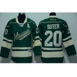 youth nhl jerseys minnesota wilds #20 suter green][patch A][suter]