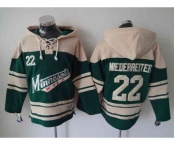 nhl jerseys minnesota wilds #22 niederreiter cream-green[pullover hooded sweatshirt]