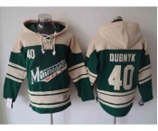 nhl jerseys minnesota wilds #40 dubnyk cream-green[pullover hooded sweatshirt]