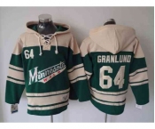 nhl jerseys minnesota wilds #64 granlund cream-green[pullover hooded sweatshirt]