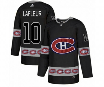 Adidas Montreal Canadiens #10 Guy Lafleur Authentic Black Team Logo Fashion NHL Jersey