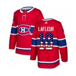 Adidas Montreal Canadiens #10 Guy Lafleur Authentic Red USA Flag Fashion NHL Jersey