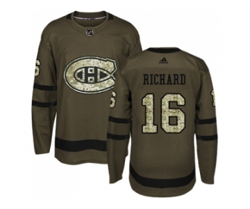 Adidas Montreal Canadiens #16 Henri Richard Green Salute to Service Stitched NHL Jersey