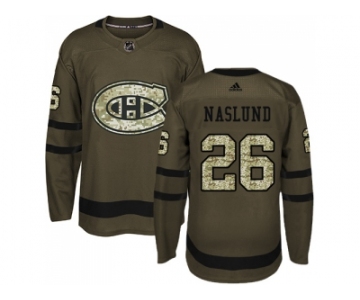 Adidas Montreal Canadiens #26 Mats Naslund Green Salute to Service Stitched NHL Jersey