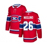 Adidas Montreal Canadiens #26 Mats Naslund Premier Red Home NHL Jersey