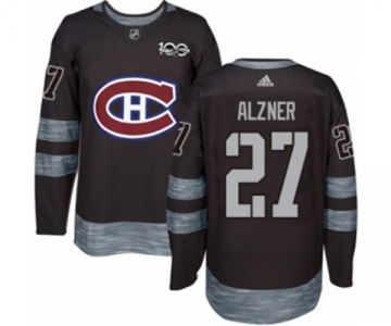 Adidas Montreal Canadiens #27 Karl Alzner Authentic Black 1917-2017 100th Anniversary NHL Jersey