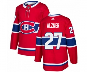 Adidas Montreal Canadiens #27 Karl Alzner Authentic Red Home NHL Jersey