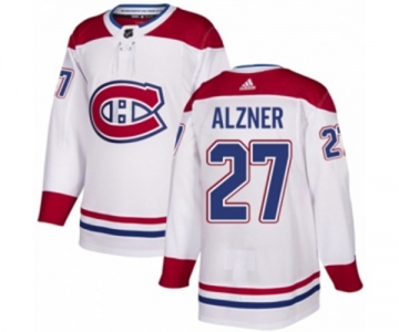 Adidas Montreal Canadiens #27 Karl Alzner Authentic White Away NHL Jersey