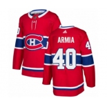 Adidas Montreal Canadiens #40 Joel Armia Authentic Red Home NHL Jersey