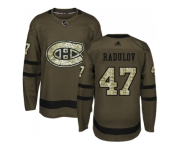 Adidas Montreal Canadiens #47 Alexander Radulov Green Salute to Service Stitched NHL Jersey