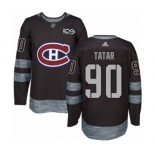 Adidas Montreal Canadiens #90 Tomas Tatar Authentic Black 1917-2017 100th Anniversary NHL Jersey