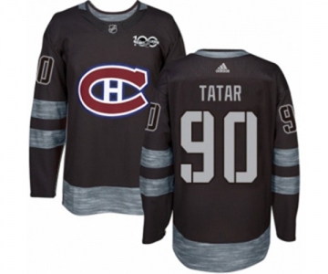 Adidas Montreal Canadiens #90 Tomas Tatar Authentic Black 1917-2017 100th Anniversary NHL Jersey