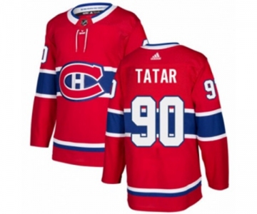 Adidas Montreal Canadiens #90 Tomas Tatar Authentic Red Home NHL Jersey