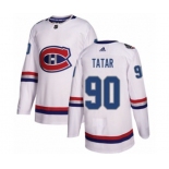 Adidas Montreal Canadiens #90 Tomas Tatar Authentic White 2017 100 Classic NHL Jersey