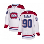 Adidas Montreal Canadiens #90 Tomas Tatar Authentic White Away NHL Jersey