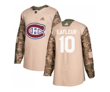 Men Adidas Montreal Canadiens #10 Guy Lafleur Camo Authentic 2017 Veterans Day Stitched NHL Jersey