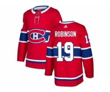 Men Adidas Montreal Canadiens #19 Larry Robinson Red Home Authentic Stitched NHL Jersey