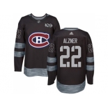 Men Adidas Montreal Canadiens #22 Karl Alzner Black 1917-2017 100th Anniversary Stitched NHL Jersey