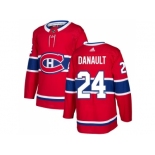 Men Adidas Montreal Canadiens #24 Phillip Danault Red Home Authentic Stitched NHL Jersey