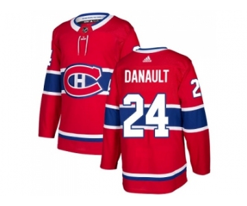 Men Adidas Montreal Canadiens #24 Phillip Danault Red Home Authentic Stitched NHL Jersey