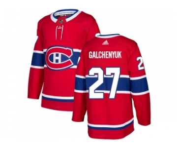 Men Adidas Montreal Canadiens #27 Alex Galchenyuk Red Home Authentic Stitched NHL Jersey