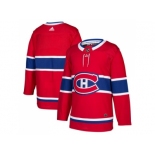 Men Adidas Montreal Canadiens Blank Red Home Authentic Stitched NHL Jersey