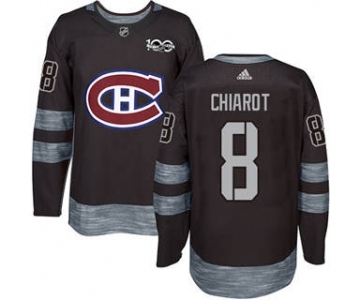 Men's Canadiens #8 Ben Chiarot Black 1917-2017 100th Anniversary Stitched Hockey Jersey