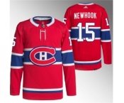 Men's Montreal Canadiens #15 Alex Newhook Red Stitched Jersey