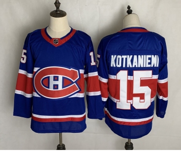 Men's Montreal Canadiens #15 Jesperi Kotkaniemi Authentic Premier Red Home Hockey Jersey