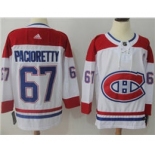 Men's Montreal Canadiens #67 Max Pacioretty White Road Stitched Hockey Jersey