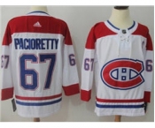 Men's Montreal Canadiens #67 Max Pacioretty White Road Stitched Hockey Jersey