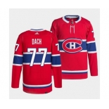 Men's Montreal Canadiens #77 Kirby Dach Red Stitched Jersey