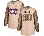 Men's Montreal Canadiens #90 Tomas Tatar Camo 2017 Veterans Day Stitched Hockey Jersey