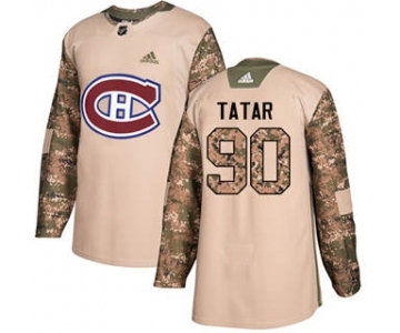 Men's Montreal Canadiens #90 Tomas Tatar Camo 2017 Veterans Day Stitched Hockey Jersey