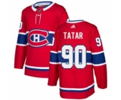 Men's Montreal Canadiens #90 Tomas Tatar Red Home Stitched Hockey Jersey