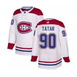 Men's Montreal Canadiens #90 Tomas Tatar White Road Stitched Hockey Jersey